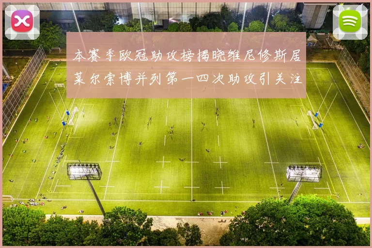 本赛季欧冠助攻榜揭晓维尼修斯居莱尔索博并列第一四次助攻引关注